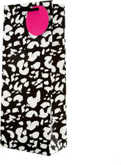 Hallmark Multi Occasion Gift and Bottle Bags Bundle - 1 Large and 1 Medium Gift Bag, with 1 Bottle Bag in 1 Contemporary Leopard Print Design