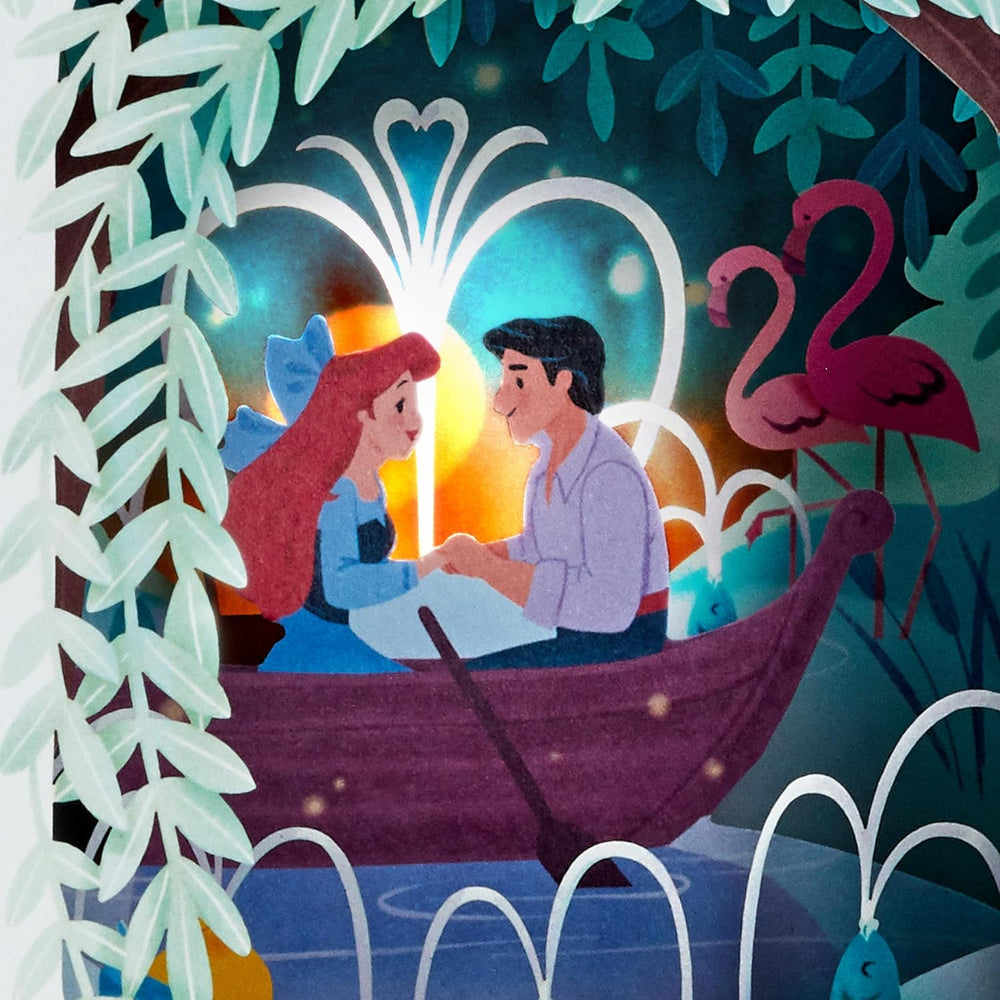 Disney The Little Mermaid Canoe Design Paper Wonder Musical & Light Any Occasion Card
