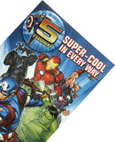 Marvel Avengers Age 5 Birthday Card with Badge