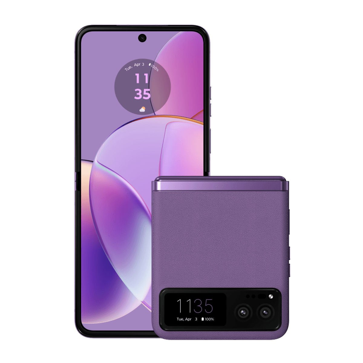 Motorola Razr 40 6.9 Inch Qualcomm Snapdragon 7 Gen 1 8GB RAM 256GB Storage Android 13 Summer Lilac Foldable Mobile Phone