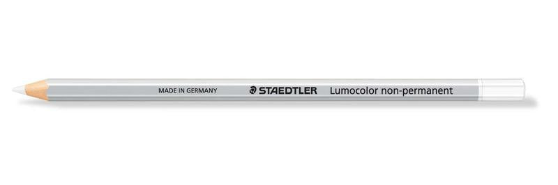 Staedtler Lumocolor Non-Permanent Omnichrom Pencil White (Pack 12) 108-0