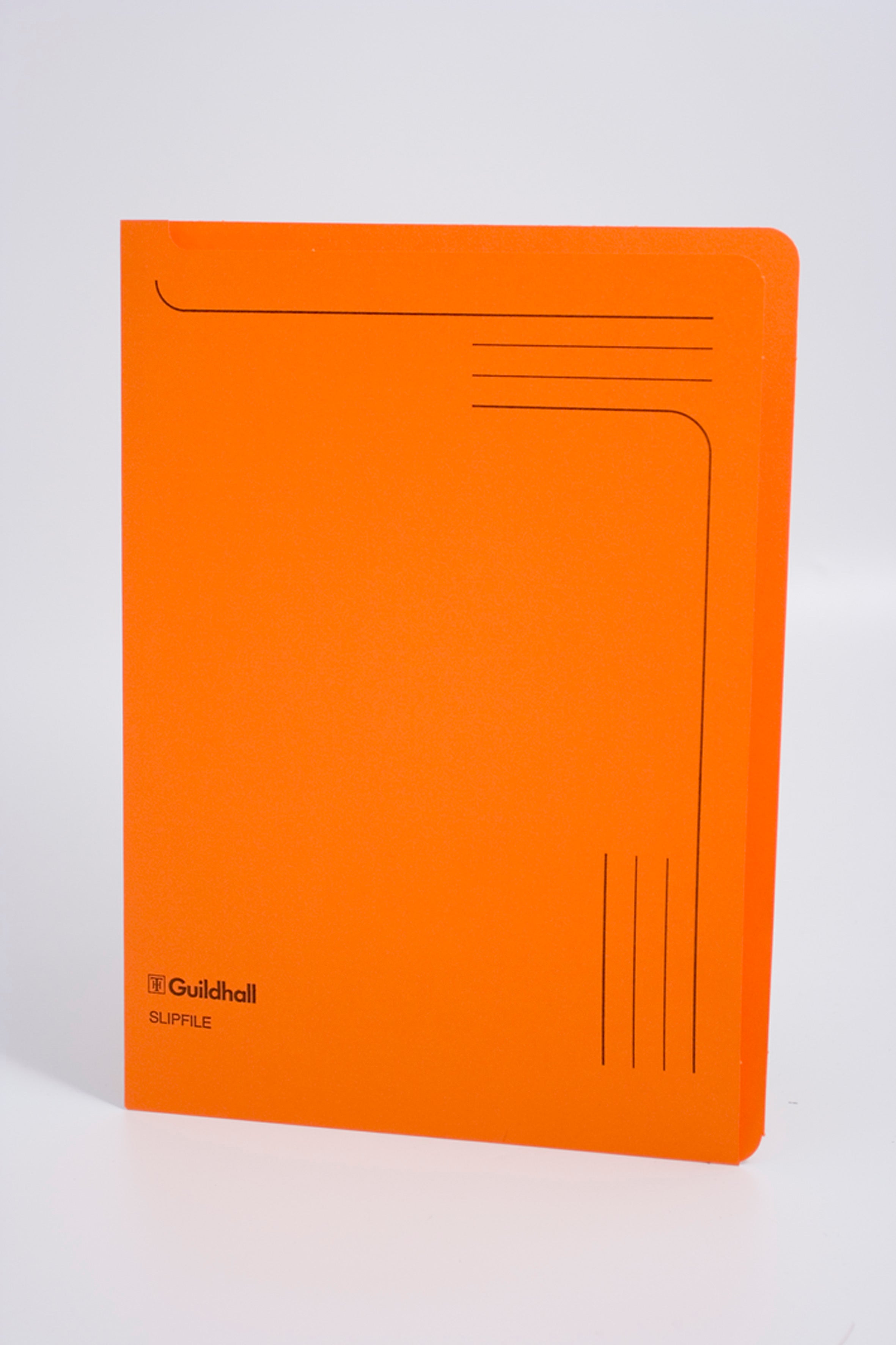 Guildhall Slipfile Manilla A4 Open 2 Sides 230gsm Orange (Pack 50) - 4607Z