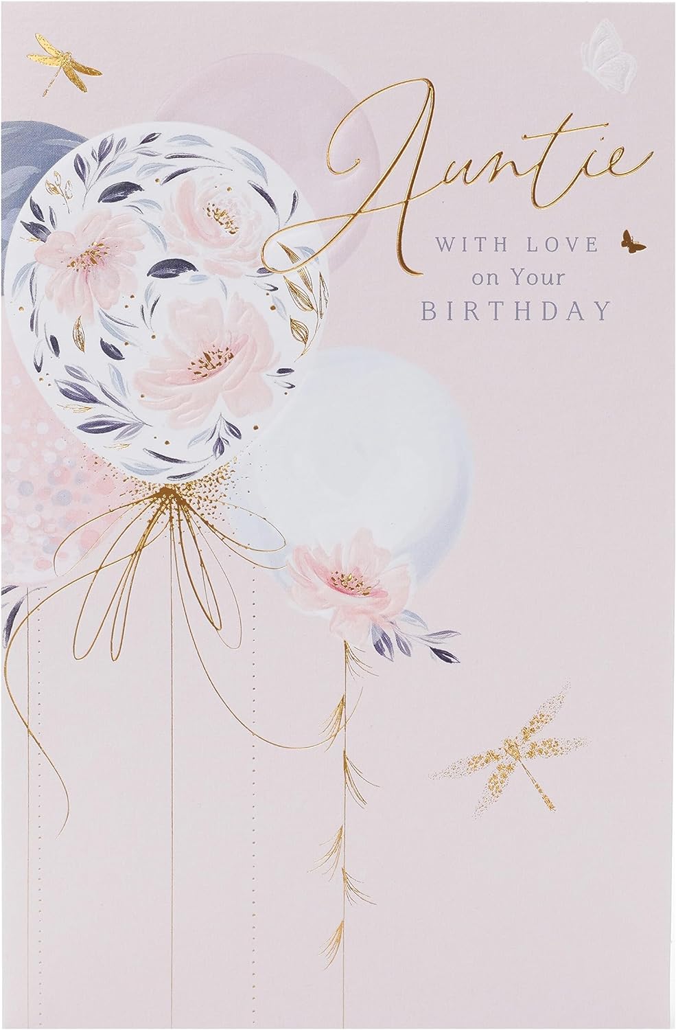 Light Balloons Design Auntie Birthday Card