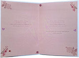 Words & Wishes wife greeting card featuring elegant floral design and heartfelt message, perfect for special occasions.