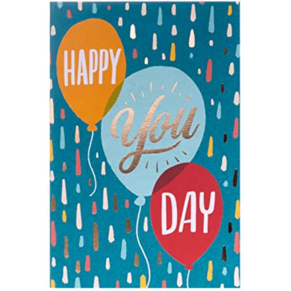 Happy You Day' Balloons Design Video Greetings Birthday Card