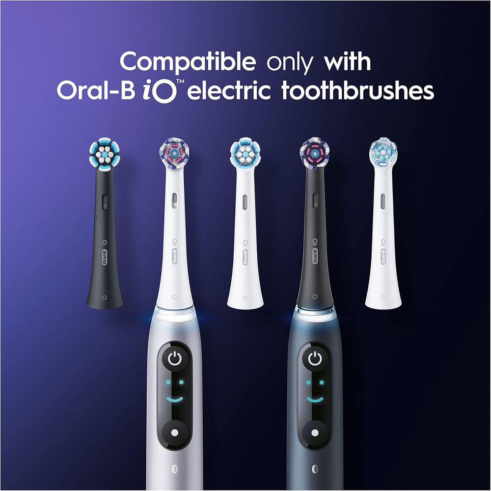 Oral-B iO Radiant White Replacement Brush Heads – Black, 6 Pack