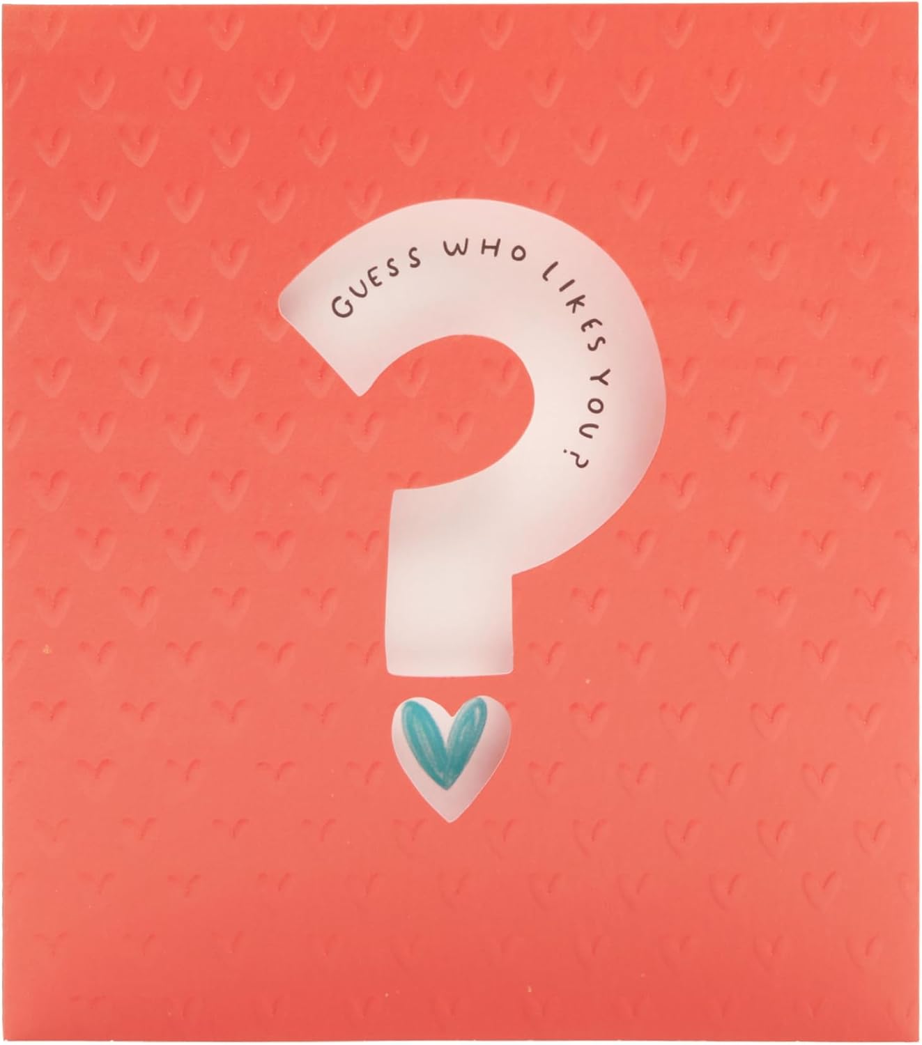 UK Greetings Valentine's Day Card From A Secret Admirer for Him/Her/Boyfriend/Girlfriend/Husband/Wife/Partner - Question Mark Design