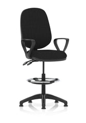 Eclipse Plus II Chair Black Loop Arms Hi Rise Kit KC0254 DD