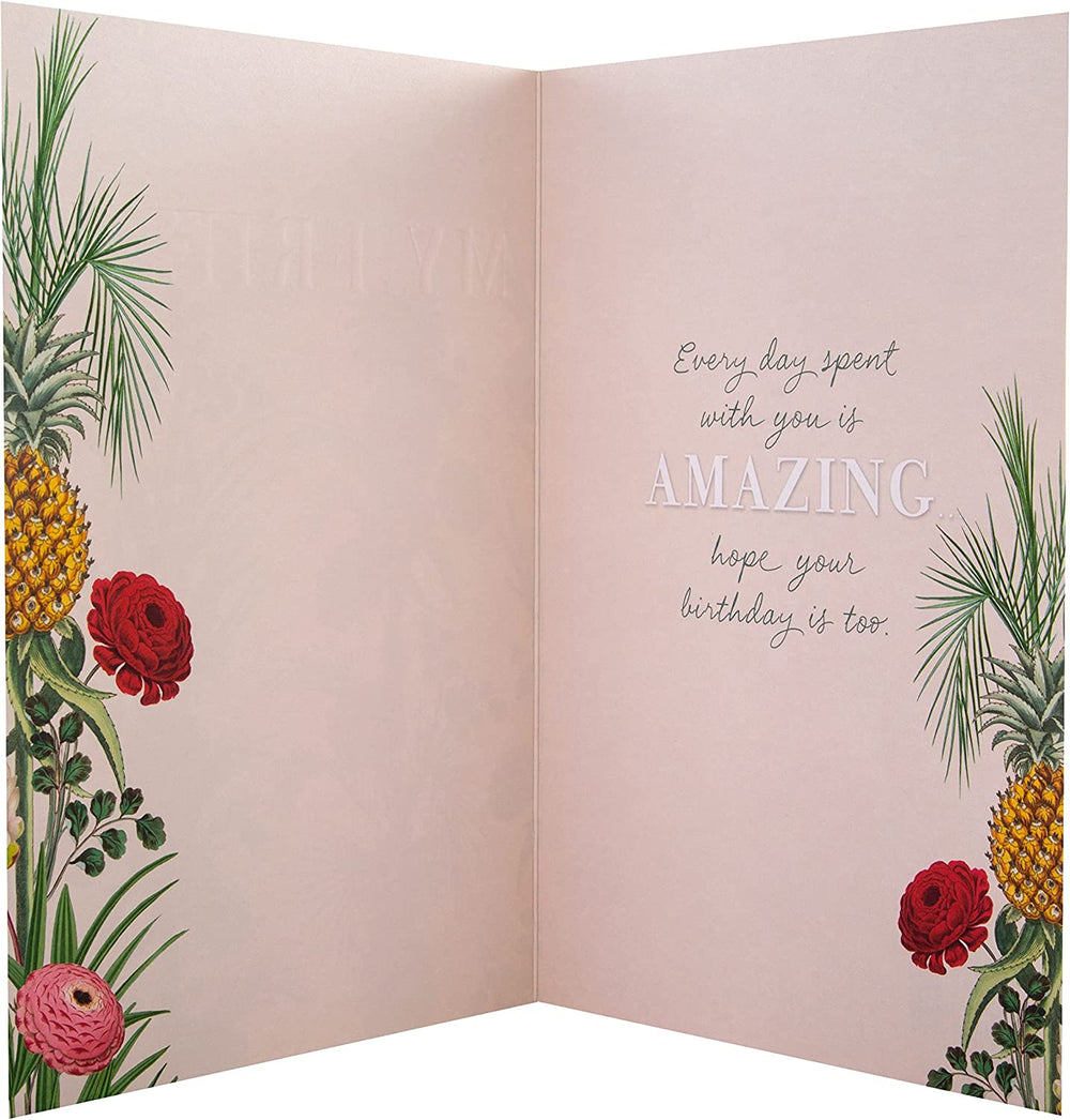 Vintage Style Botanical Design Friend Birthday Card