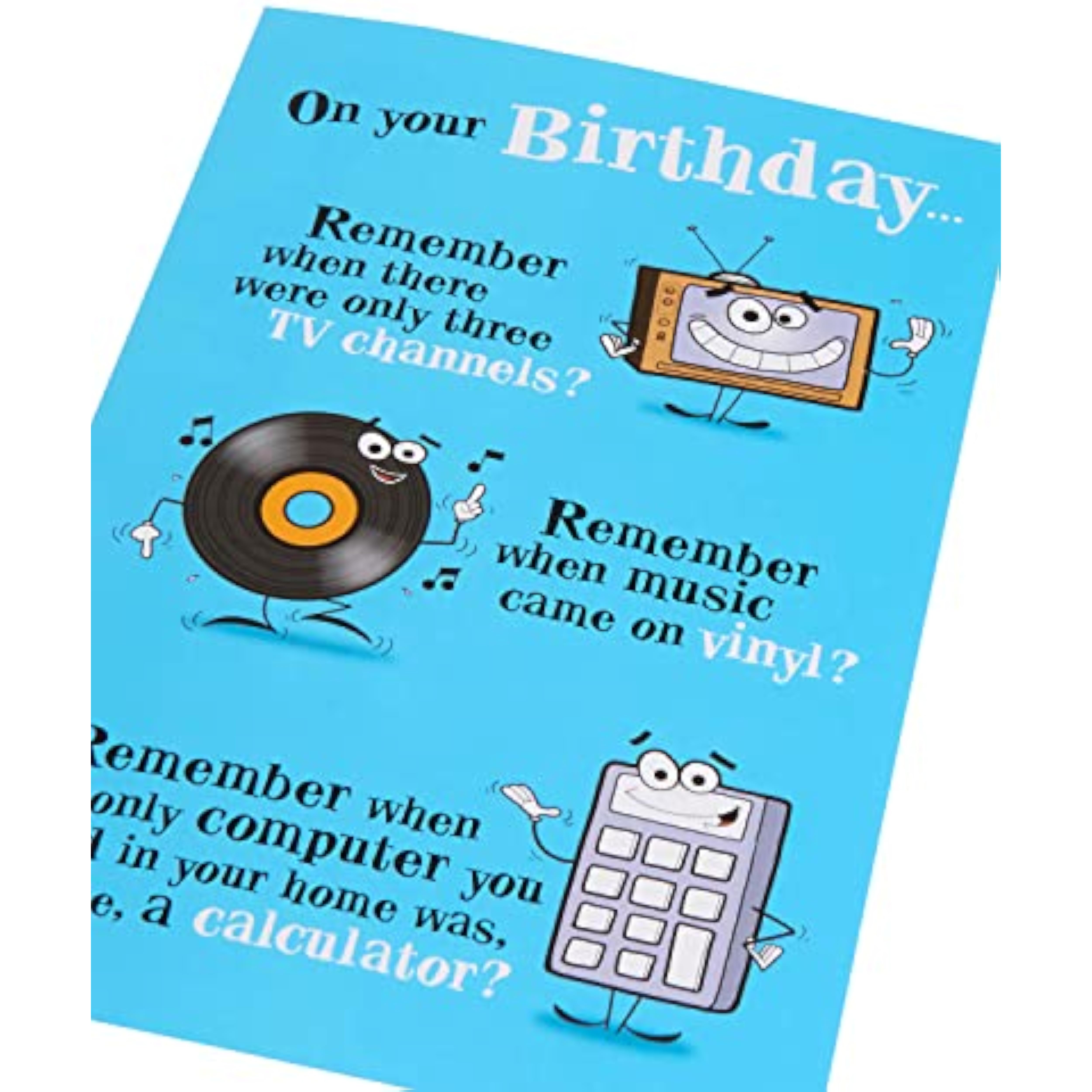Humorous Nostalgic Funny Birthday Card