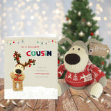 Boofle Brilliant Cousin – Adorable Cute Reindeer Christmas Greeting Card