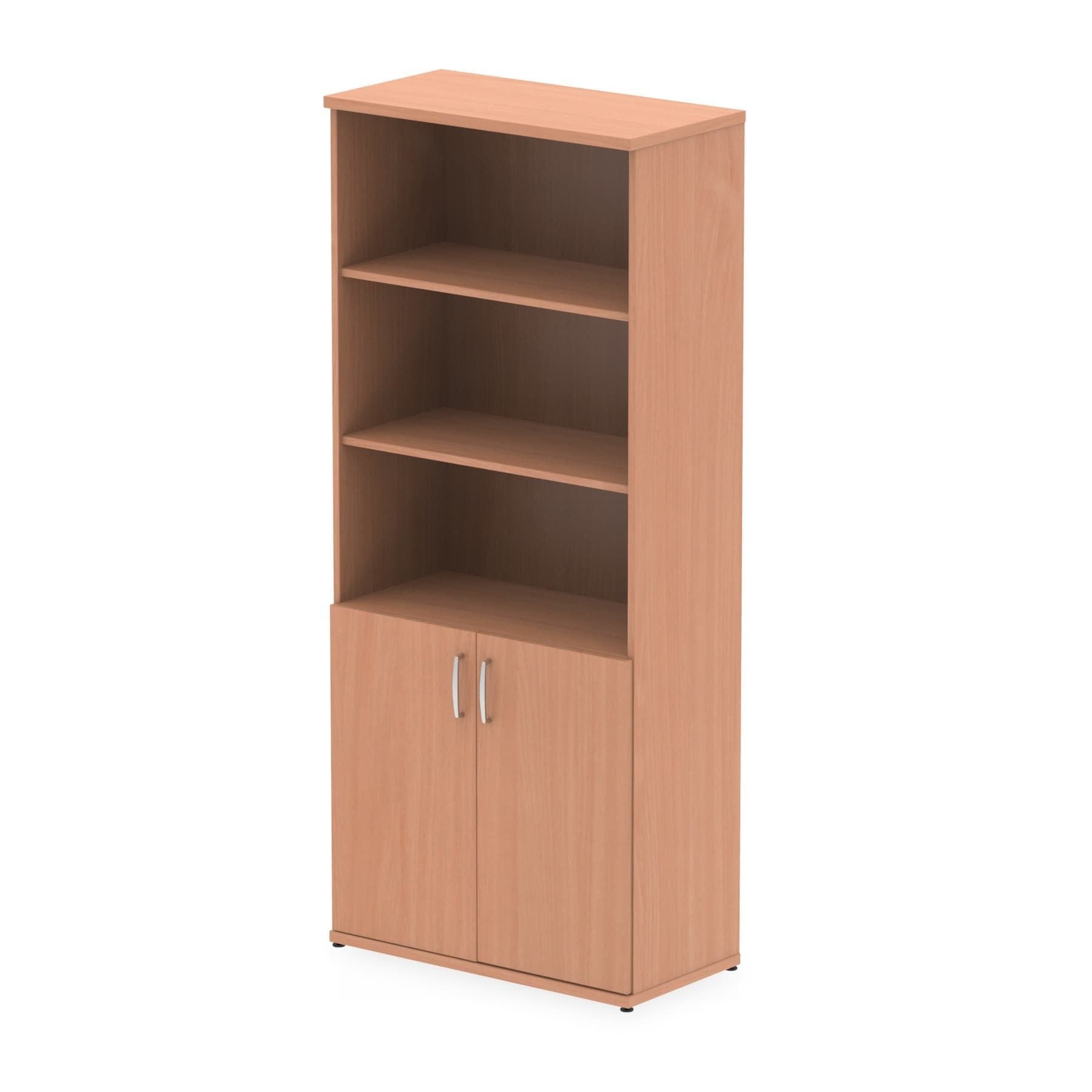 Impulse 2000mm Open Shelves Cupboard Beech I000047 DD