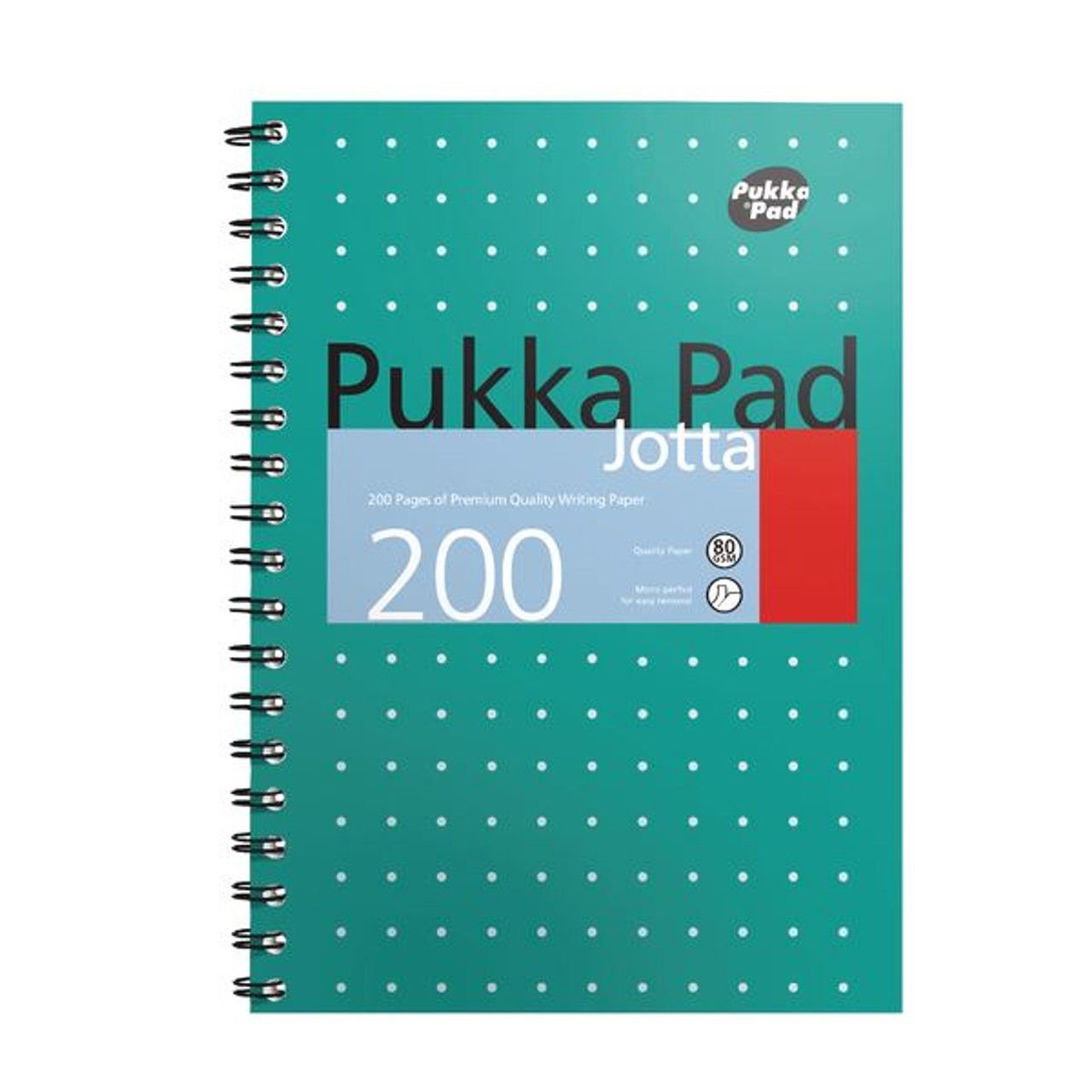 Pukka Pad Metallic Jotta Notebook B5 Wirebound 200 Page Card Cover (Pack 3) 8520-MET
