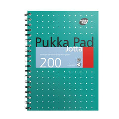 Pukka Pad Metallic Jotta Notebook B5 Wirebound 200 Page Card Cover (Pack 3) 8520-MET