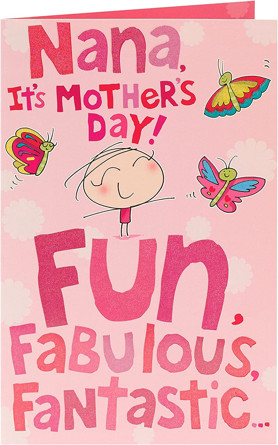 Bright Cartoon Design for Nana Mother's Day Card