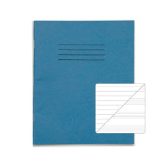 Rhino 8 x 6.5 Music Book 48 Page Ruled 8mm Feint Lines One Side 8 Music Staves On The Reverse F8/M8 Light Blue (Pack 100) - VMU013-0-8 DD