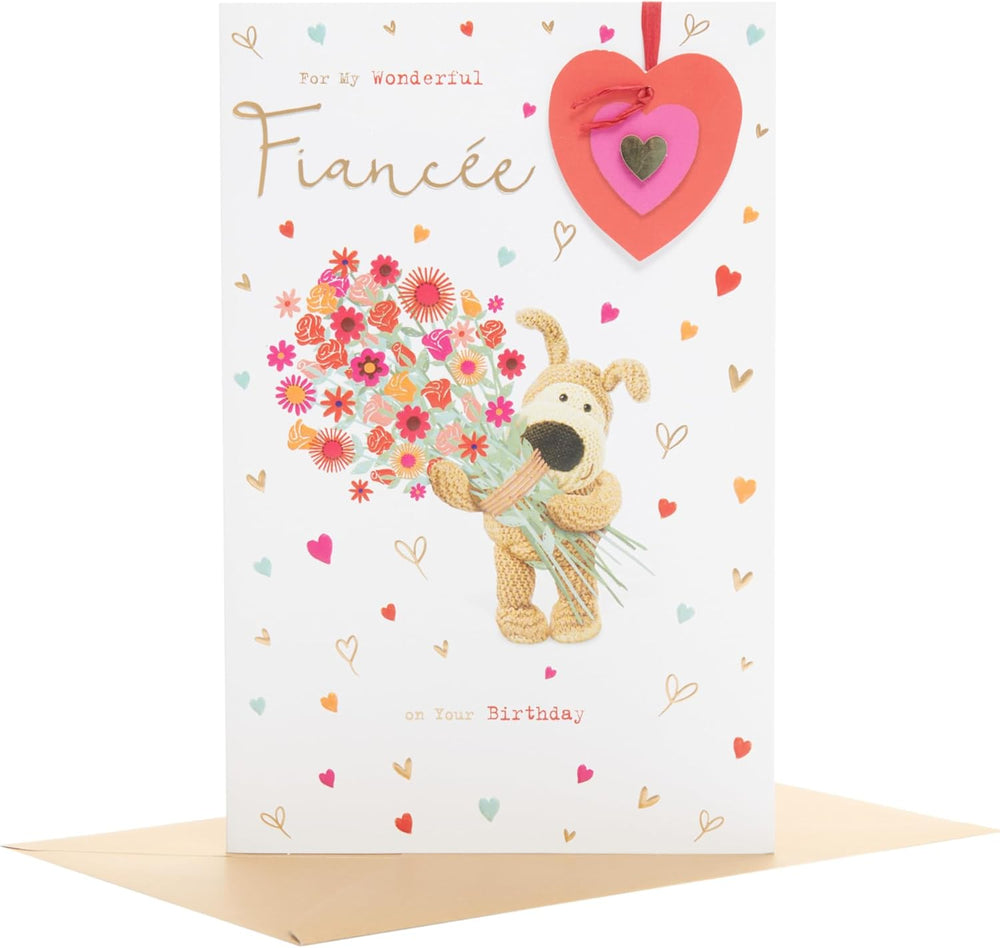 Cute Design Boofle Fiancée Birthday Card