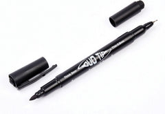 Helix Dual‑Tip Fabric & Laundry Marker – Black