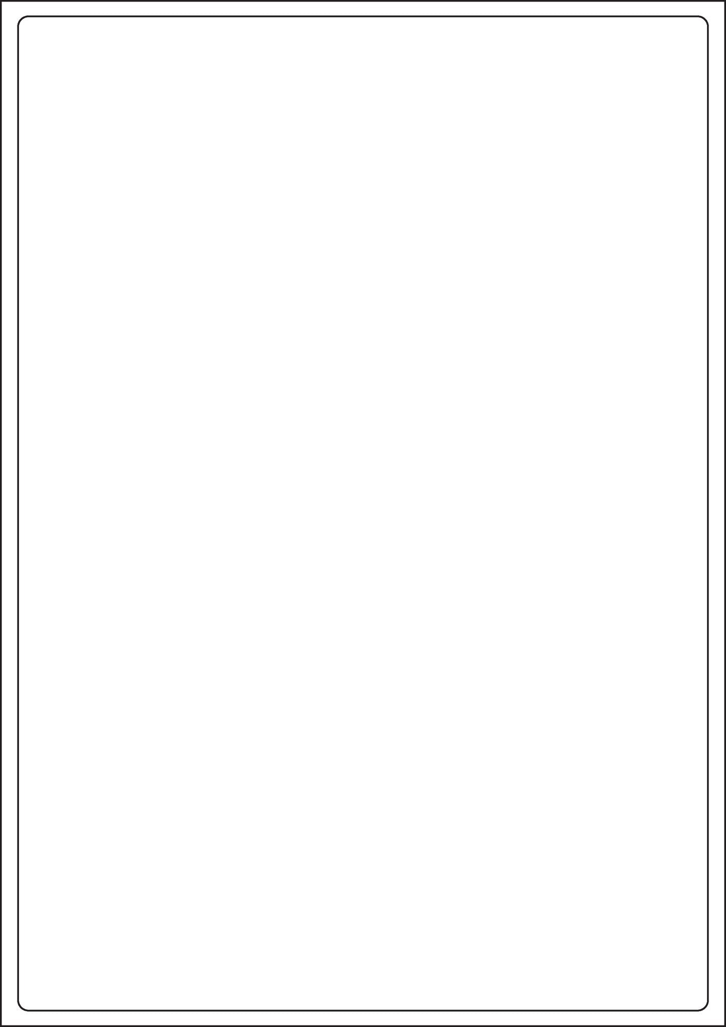 ValueX Multipurpose Label 199.6x289.1mm 1 Per A4 Sheet White (Pack 100 Labels) - 15124SM