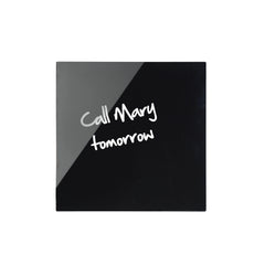 Bi-Office Magnetic Glass Whiteboard Memo Tile 480x480mm Black - GL150201 DD