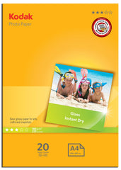 Kodak 5740512 A4 Gloss Photo Paper 20 Sheets - 3937182