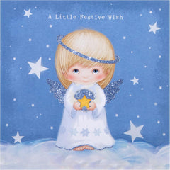 Christmas Cards - Pack of 16 in 2 Cute Retro Angel Designs