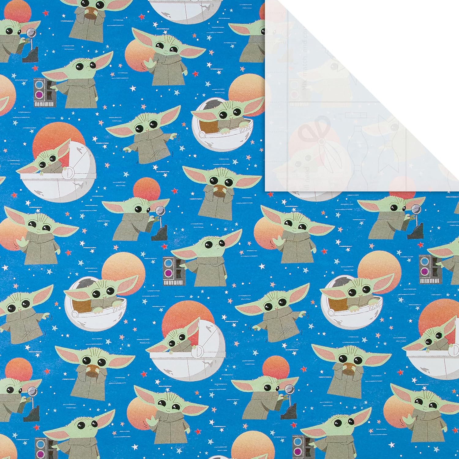 The Mandalorian Grogu Design 2M Gift wrap Roll