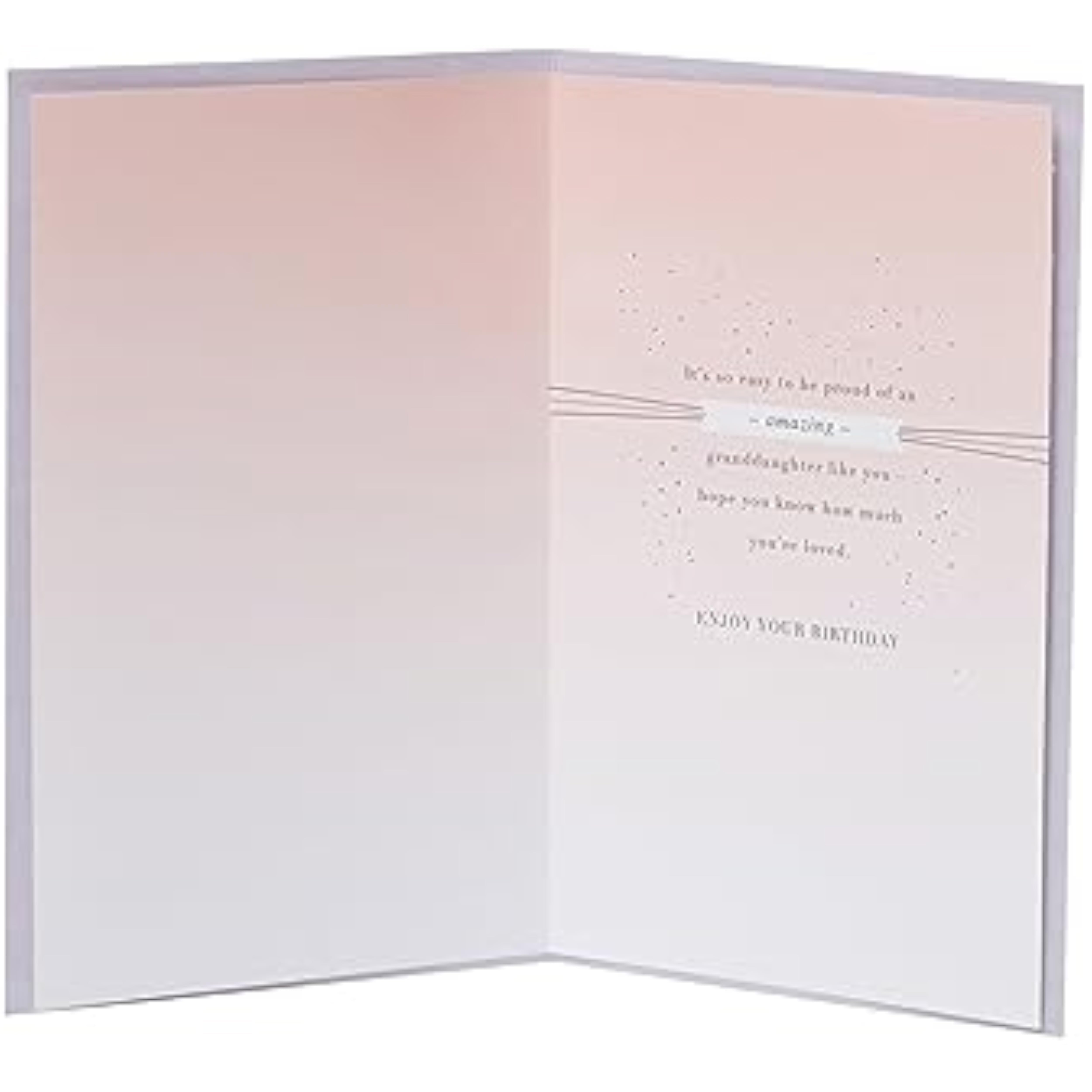 UK Greetings Birthday Card for Granddaughter - Silver Balloon Design