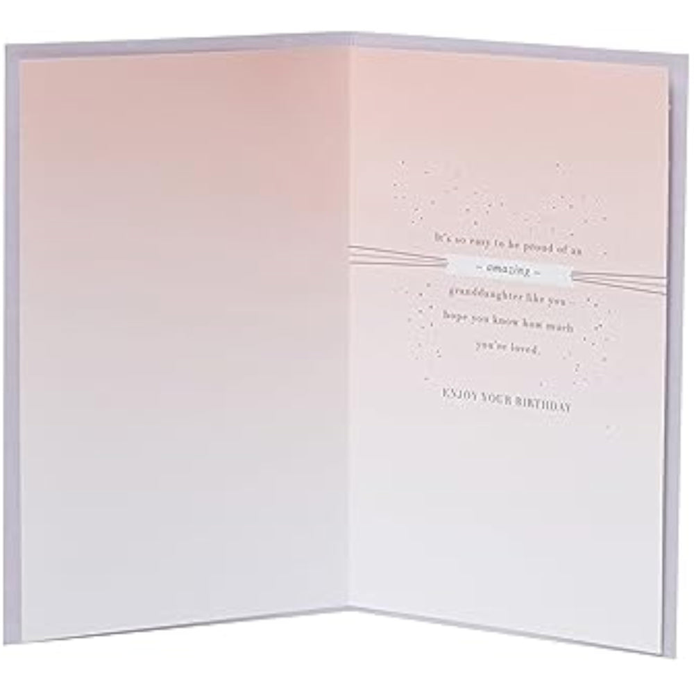 UK Greetings Birthday Card for Granddaughter - Silver Balloon Design