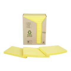 Post-it Recycled Notes 76 mm x 127 mm Canary Yellow (Pack 16) 7100172248