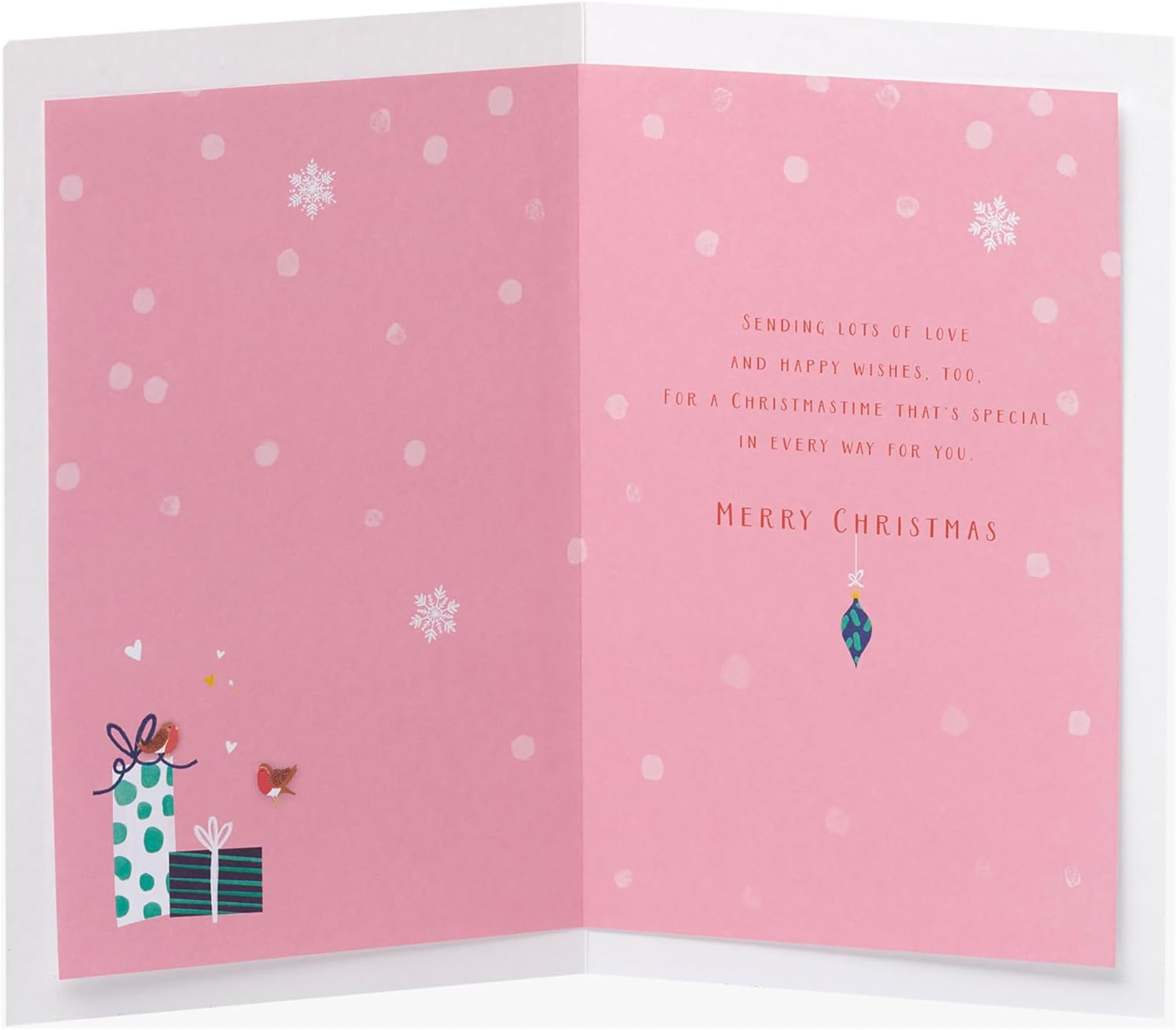 UK Greetings Granddaughter Christmas Card – Sweet Presents Multi Design