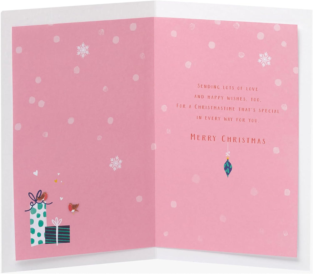 UK Greetings Granddaughter Christmas Card – Sweet Presents Multi Design