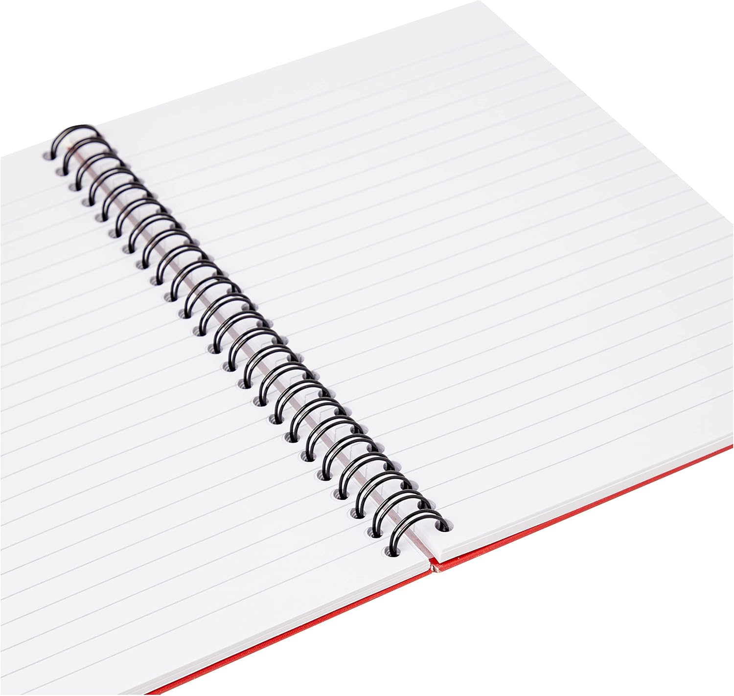5 Star Manuscript Book Wirebound 70gsm Ruled 160 Pages A5 [Pack of 5], Red