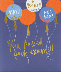 Balloons Design Exams Congratulations Card
