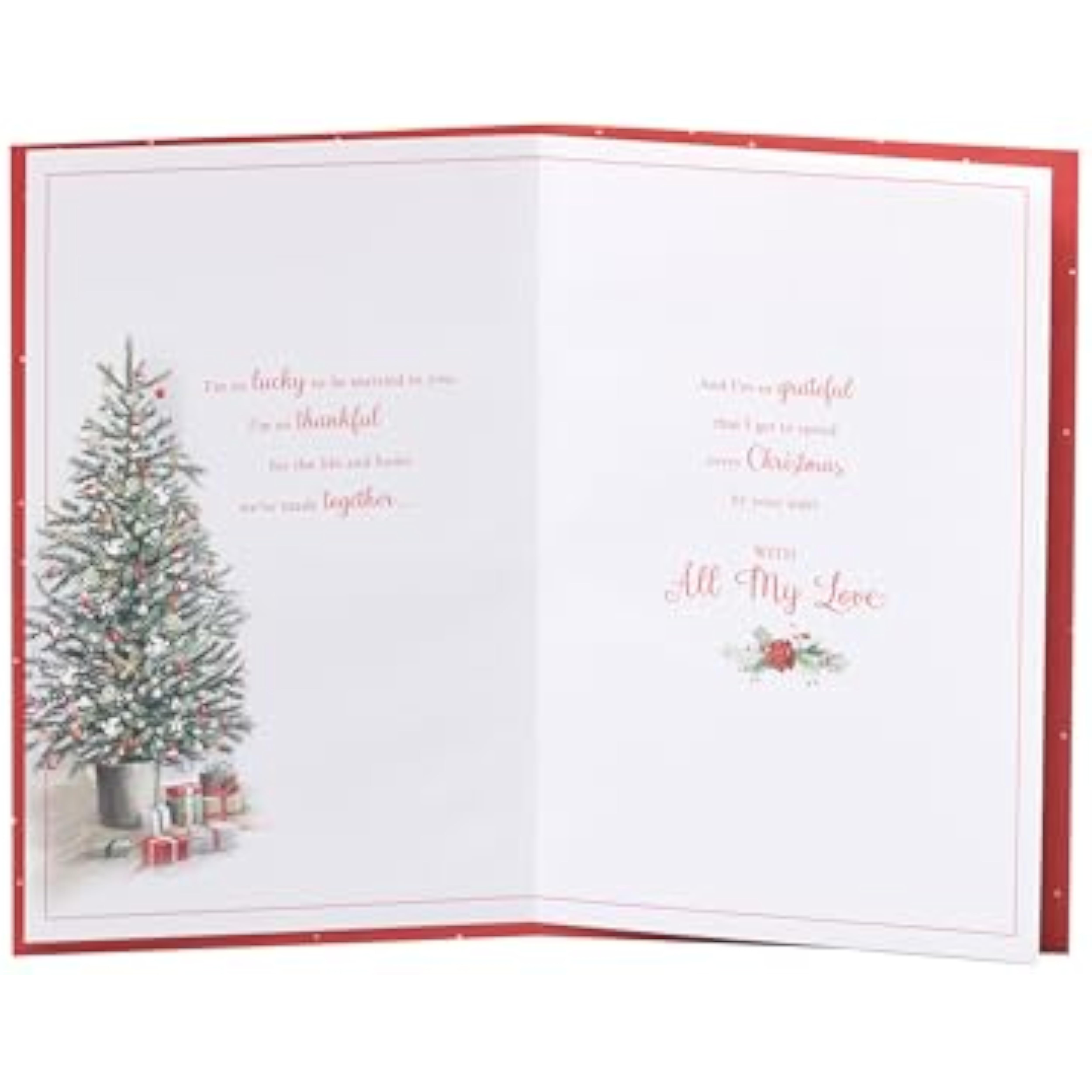 UK Greetings Christmas Card for Husband - Cosy Festive Scene Design