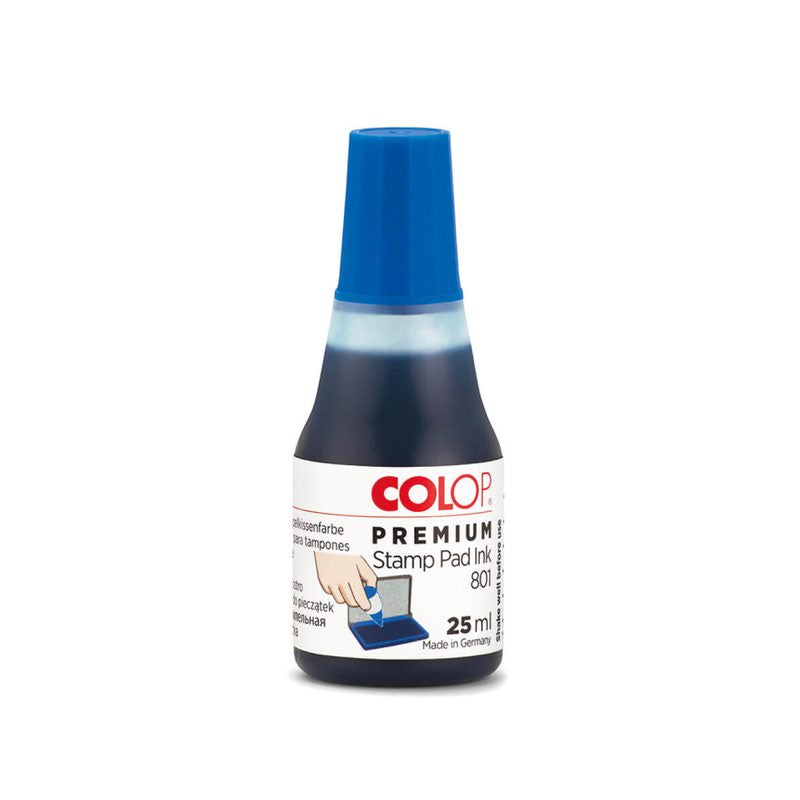 Colop 801 Blue Stamp Pad Ink 25ml