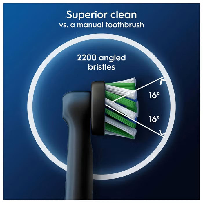 Oral-B Cross Action Brush Heads Angled Bristles Close Up