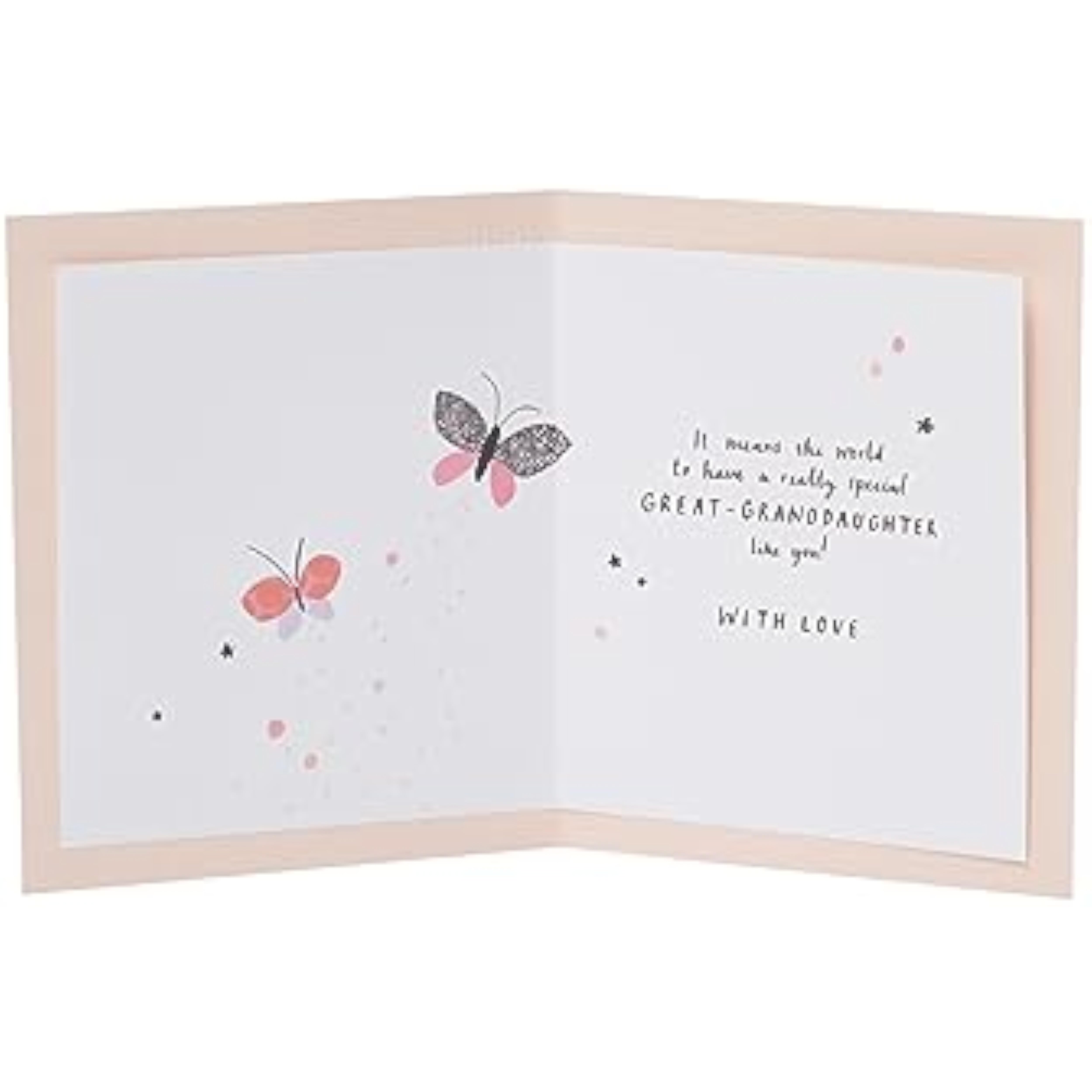 Balloons & Butterflies Design Great Granddaughter Birthday Card