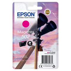 Epson 502 Binoculars Magenta Standard Capacity Ink Cartridge 3ml - C13T02V34010