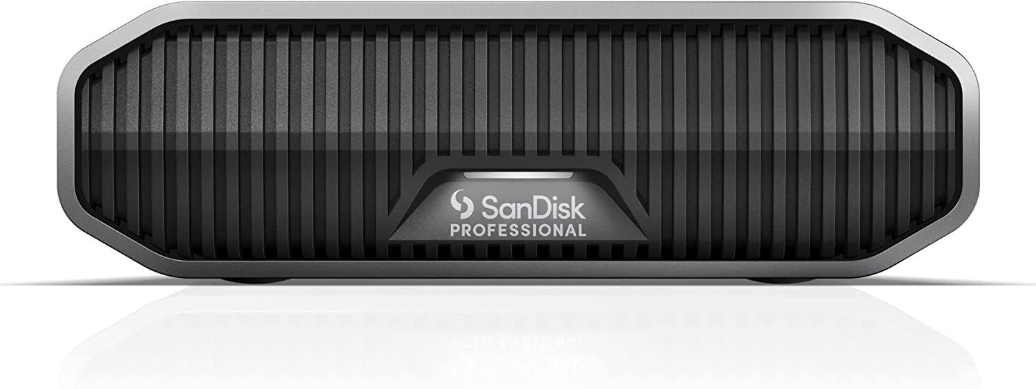 SanDisk G-DRIVE 22TB USB-C Stainless Steel External Hard Drive