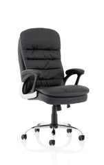 Ontario Faux Leather Executive Office Chair Black - EX000237 - DD