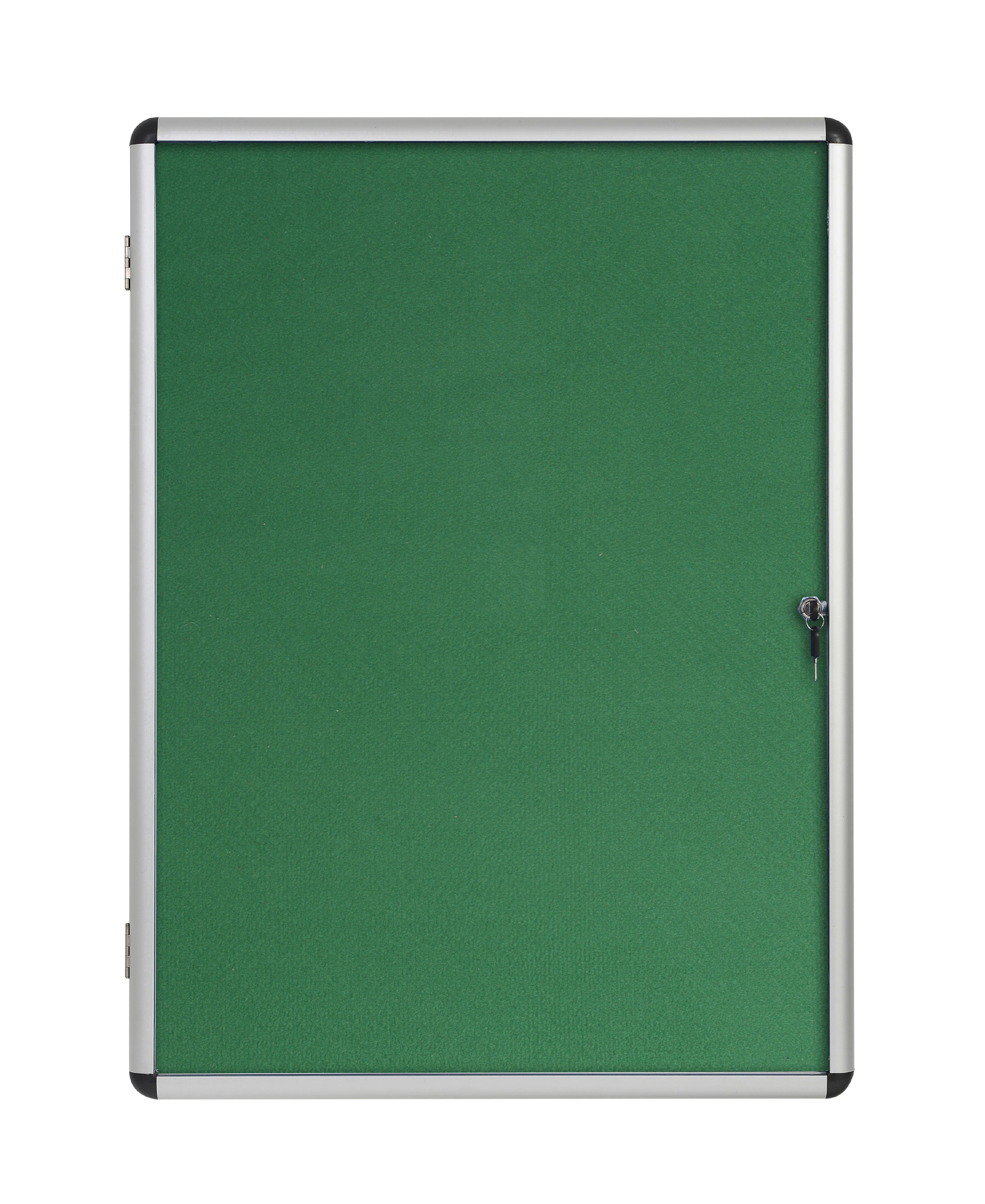 Bi-Office Enclore Green Felt Lockable Noticeboard Display Case 9 x A4 720x981mm - VT630102150 DD