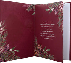 Hallmark Boxed Christmas Card for Husband - Traditional Season Foliage Design, 25575207, Multicoloured