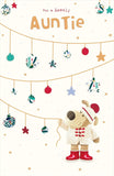 Boofle Christmas Card for Auntie – Lovely Auntie Cute Festive Design