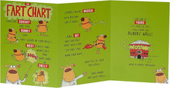 The Fart Chart! Tri-Folded Full Colour Humorous Card