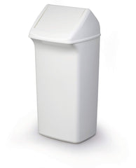 Durable DURABIN Plastic Waste Recycling Bin Rectangular 40 Litre with White Lid - 1809798010 DD