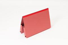 Guildhall Double Pocket Legal Wallet Reinforced Manilla Foolscap 315gsm Red (Pack 25) - 218-REDZ