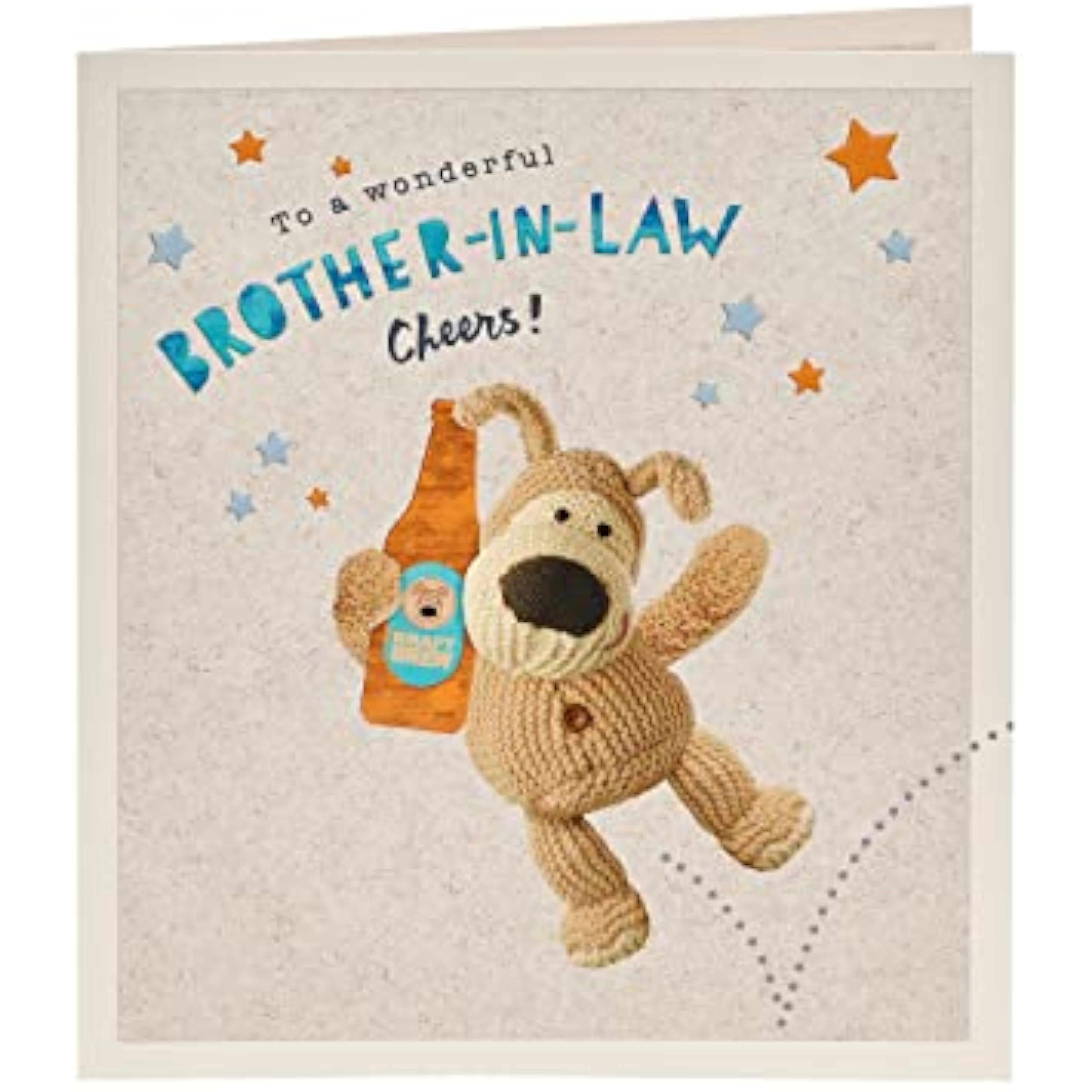 Boofle Brother-in-Law Birthday Card Embossed Design