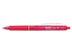 Pilot FriXion Clicker Erasable Retractable Gel Rollerball Pen 0.7mm Tip 0.35mm Line Pink (Pack 12) - 229101209