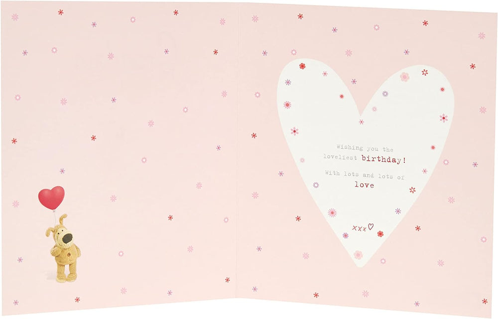 Boofle Birthday Card For Grandma With Envelope - Sweet Design And Balloon, 737934-0-1, Multi
